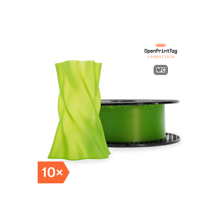 Prusament PVB Bright Green 500g (NFC) - Multipack 10 pcs