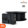 Prusament PETG V0 Jet Black 1kg (NFC) - Multipack 10 pcs