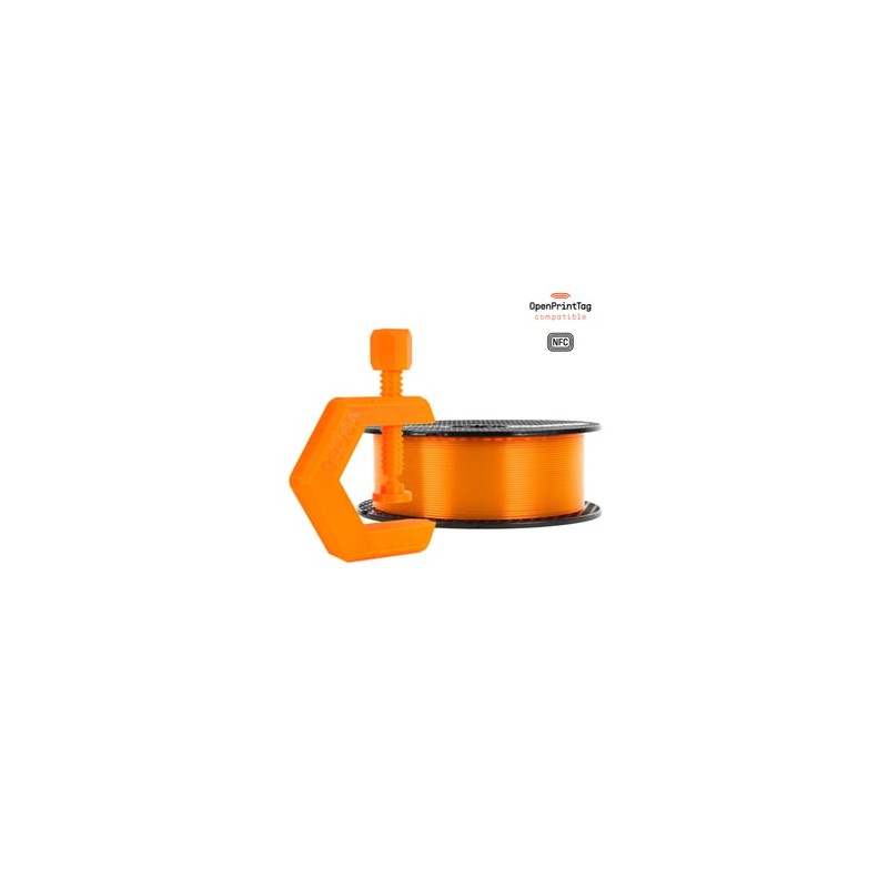Prusament PETG Prusa Orange Transparent 1kg (NFC)