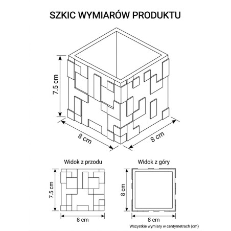 Przybornik na biurko Minecraft Creeper - Organizer 3D