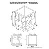 Przybornik na biurko Minecraft Creeper - Organizer 3D
