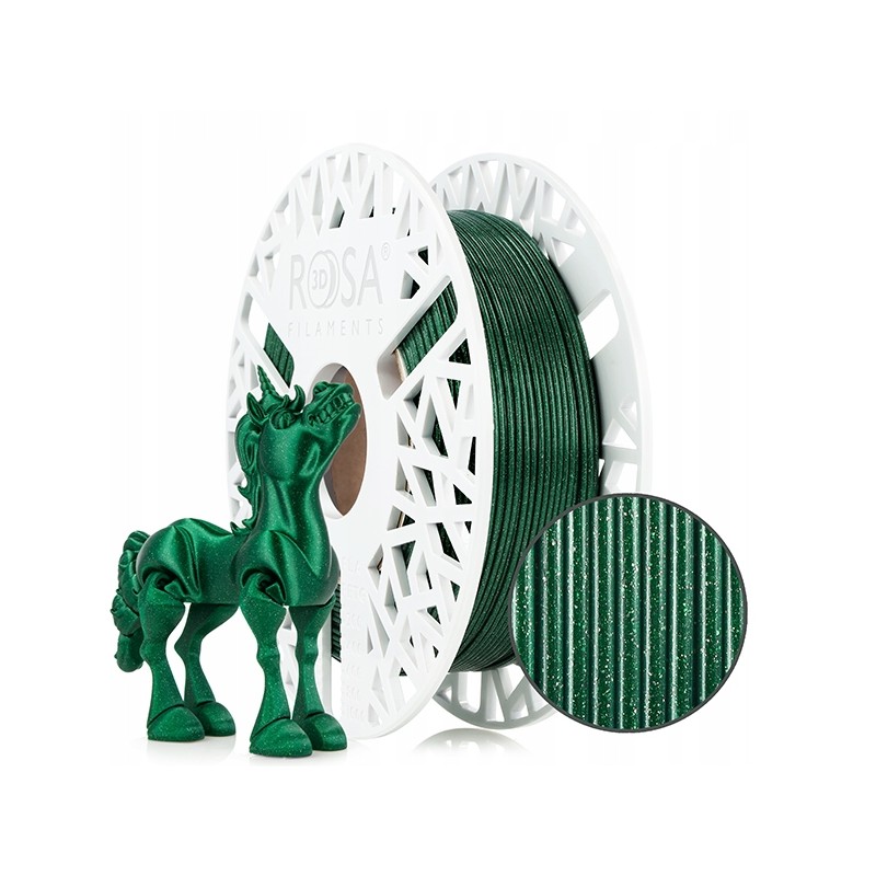 ROSA 3D PLA GALAXY Emerald Green 1,75mm 0,5kg