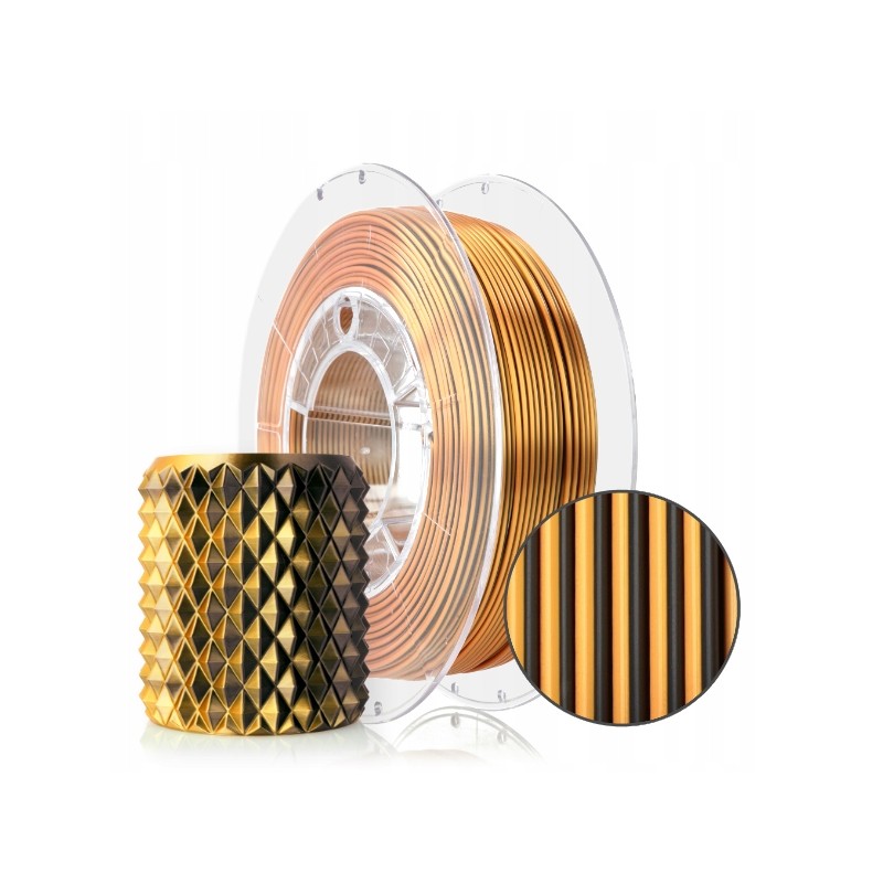 ROSA 3D PLA Magic Silk Mistic Tiger (black+orange) 300g