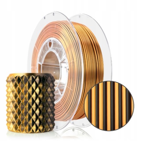 ROSA 3D PLA Magic Silk Mistic Tiger (black+orange) 300g