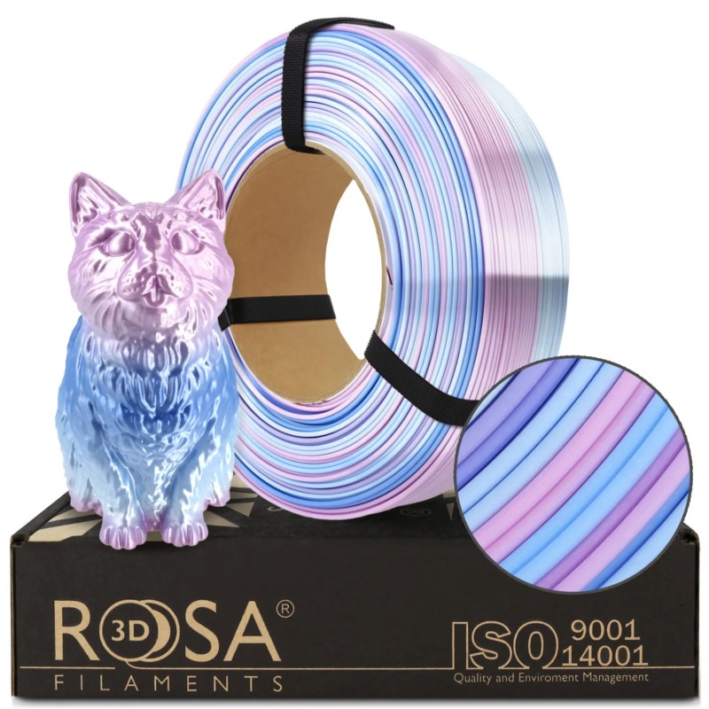 ROSA 3D ReFill PLA Multicolour Silk Candy 1,75mm 1kg